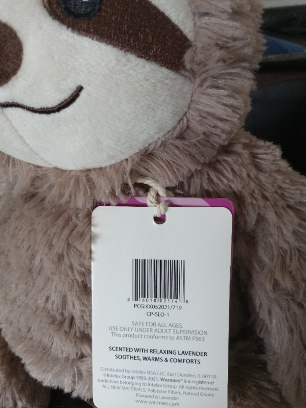 Warmies sloth - Picture 7 of 7